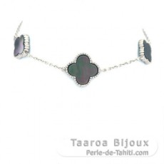 Sterling Silber Armband und Tahiti Perlmutt
