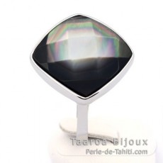 .925 Silber Ring und Tahiti Perlmutt