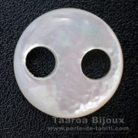 Runde Form aus Perlmutt - Durchmesser von 15 mm