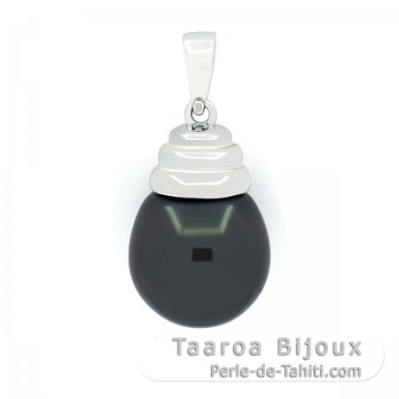 Sterling Silber Anhnger und 1 Semi Barock TahitiPerle B 12.1 mm