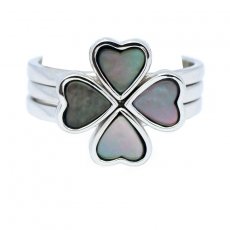 Silber Ringe und Tahiti Perlmutt