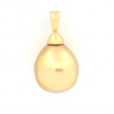 Anhnger aus 18K Gold mit 1 australischer Perle Semi Barock B 11.1 mm