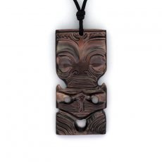 Tiki-Anhnger aus Tahiti-Perlmutt