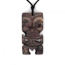 Tiki-Anhnger aus Tahiti-Perlmutt