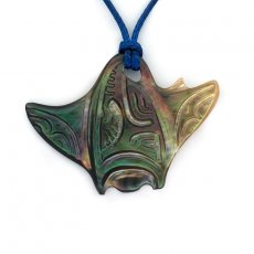 Manta-Rochen-Anhnger aus TahitiPerlmutt