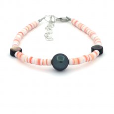 Bracciale Conchiglia e 1 Perla di Tahiti Rotonda C 8.4 mm