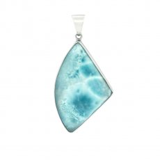 Sterling Silber Anhnger und 1 Larimar - 57 x 30 x 7 mm - 21.5 gr