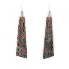 Aretes de Nacarado de Tahiti - 53 x 14 mm