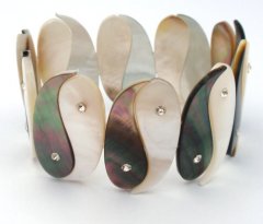 Tahiti Perlmutt Armbnd - Durchmesser = 6 cm