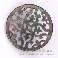 Runde Form aus Perlmutt - Durchmesser von 30 mm