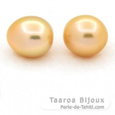 Packet mit Semi Barocke 2 Perlen von Australien C 12.4 mm