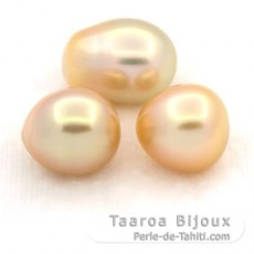 Packet mit Semi Barocke 3 Perlen von Australien BC von 11 bis 11.1 mm