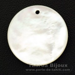 Runde Form aus Perlmutt - Durchmesser von 20 mm